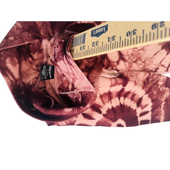 NWT Pink Active Tie-Dye Ribbed Leggings Size L - Picture 5 of 9